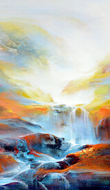 轻奢装饰画 抽象油画 彩绘