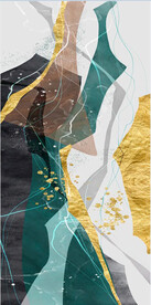 轻奢装饰画 抽象油画 彩绘