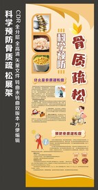 骨质疏松质海报展架