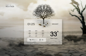 干旱温度湿度天气预报界面