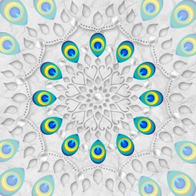 花纹大理石天顶地画