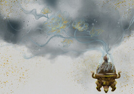 轻奢装饰画 新中式 香炉