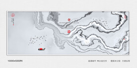 中国风玄关意境装饰画