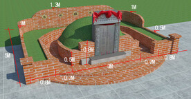 墓地坟墓设计案例效果图