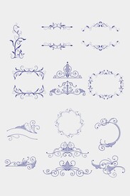 欧式花边花纹边框
