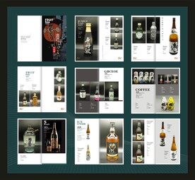 日式酒水单设计画册