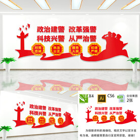 政治建警文化墙