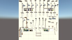 淋浴花洒su合集