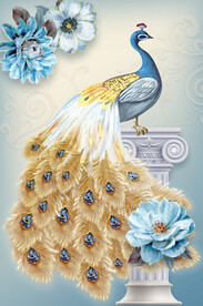 轻奢装饰画 孔雀