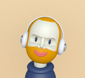 C4D低面体人物模型