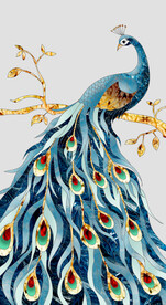 轻奢装饰画 孔雀