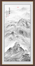长城水墨画