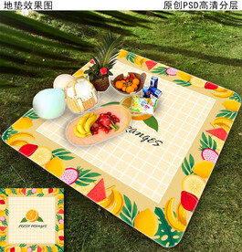户外水果野餐垫
