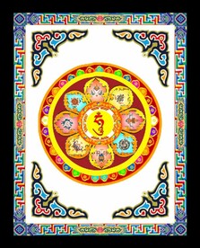 藏式风格展板标语