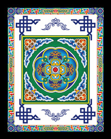 藏式风格展板标语