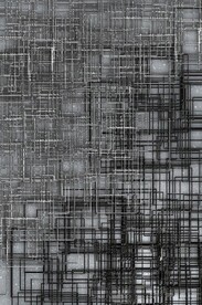 3D抽象金属线条玄关装饰画