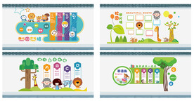 校园文化墙 幼儿园文化墙形象墙