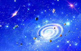 蓝色星空背景