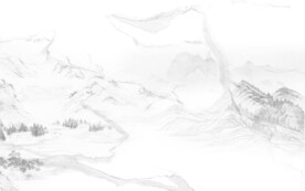 大理石山水背景墙