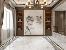 中式客厅背景墙 