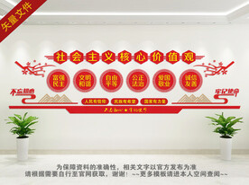 社会主义核心价值观文化墙