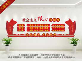 社会主义核心价值观背景墙