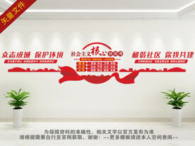 核心价值观背景墙