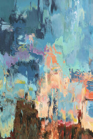 抽象油画装饰画轻奢手绘极简画