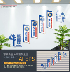 警营楼梯文化墙