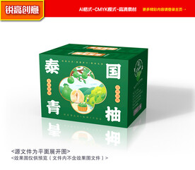 柚子礼盒 青柚包装