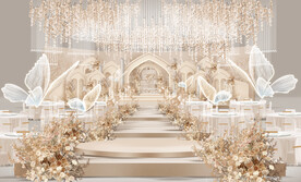 香槟色城堡婚礼