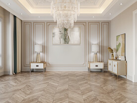 现代卧室背景墙