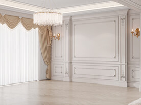 欧式卧室空场景 室内设计