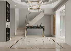 现代餐厅背景墙 空场景