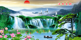 大厅山水画
