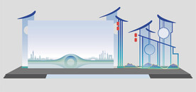 活动  舞台  小品雕塑