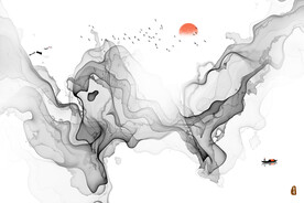 抽象画 水墨抽象画 山水抽象画