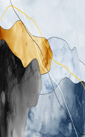 轻奢装饰画 抽象油画 彩绘