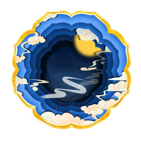 中秋节边框元素