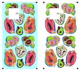 热带水果 木瓜手机壳