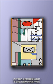 简约抽象图 禅意抽象油画 金色