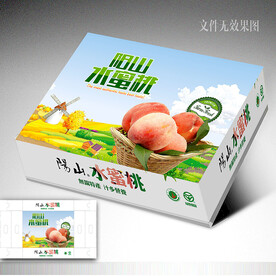 水蜜桃包装盒 