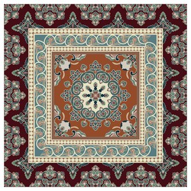 敦煌莫高窟壁画初唐莲花纹藻井