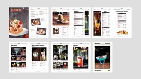 西餐甜品酒水菜单