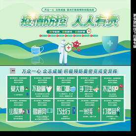 疫情防控 展板 宣传栏