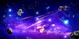 紫色星空