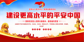 平安中国宣传展板