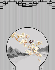 高清分层透明底推拉门打印图