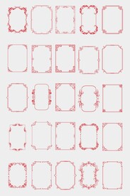 CDR矢量中式欧式边框装饰框