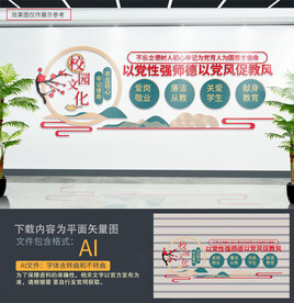 学校党建文化墙